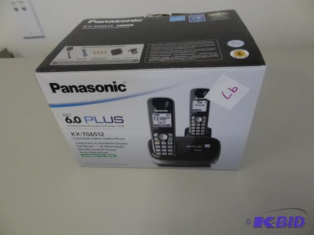 lot 97 image: Panasonic KX-TG6512 6.0 plus cordless phone. ...