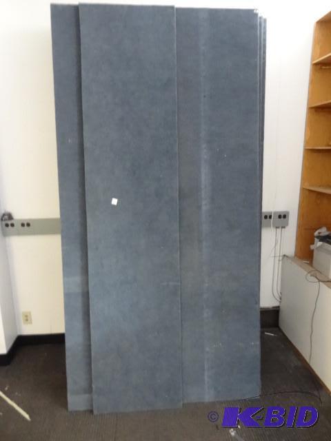 16 full sheets and 1 half sheet of carpeted p...