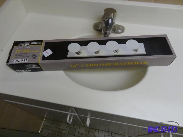 hampton bat 24&quot chrome bath bar...