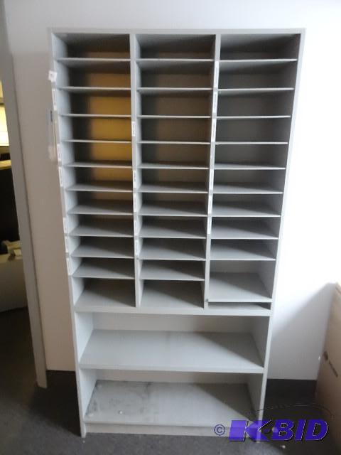 Laminate file sorter cabinet with lower stora...
