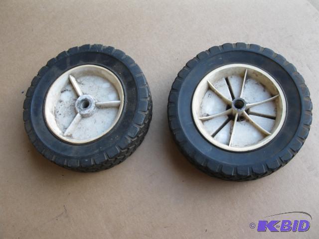 2 push mower wheels, 7.5 inch...