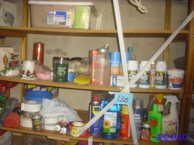 Misc. cleaning supplies etc. as pictured.. Ta...