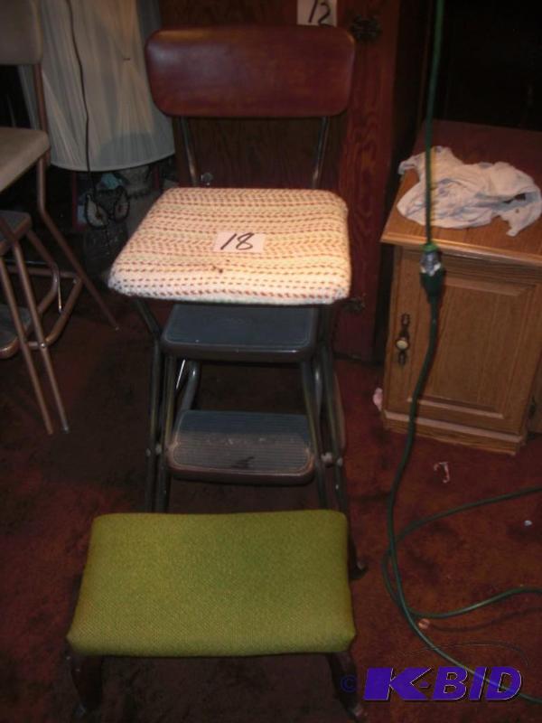 Cosco step stool and small foot stool as pict...