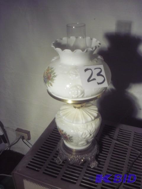 Nice glass lantern style light. Nice shape. A...