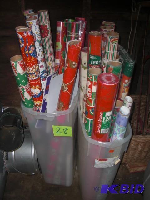 2, stand up plastic containers full of Christ...