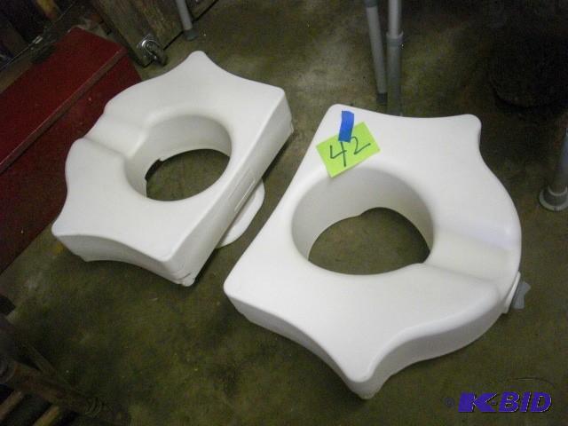 2, toilet seat risers with screw on attachmen...