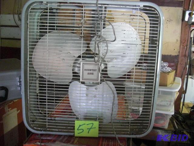 VINTAGE, METAL, COUNTRY AIRE, 20 in Box fan.....