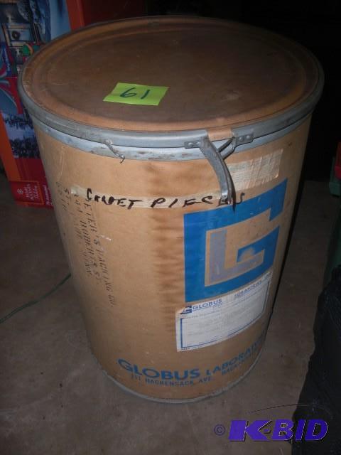 Cardboard Drum with cardboard cover and ring....