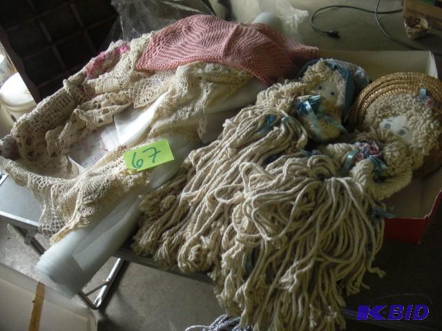 Lot of Sheer Curtains, Misc. sizes of Crochet...