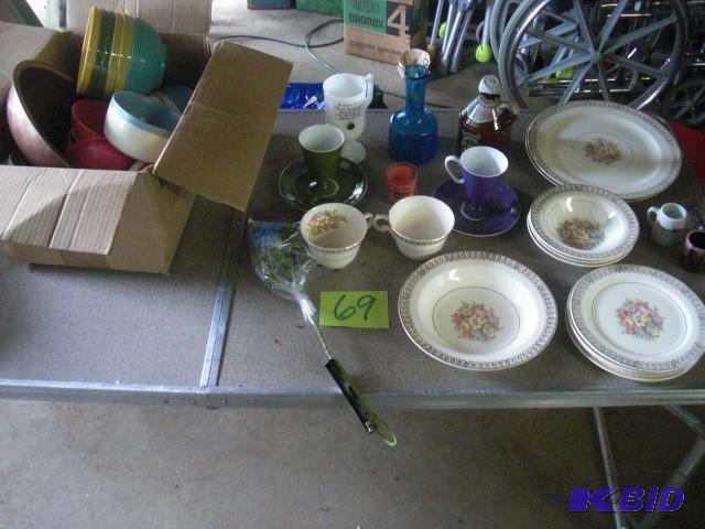 Misc. Dishware as pictured. Vintage Plastic P...