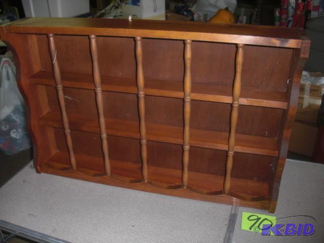 Shadow box with spindles in front. Made of fi...
