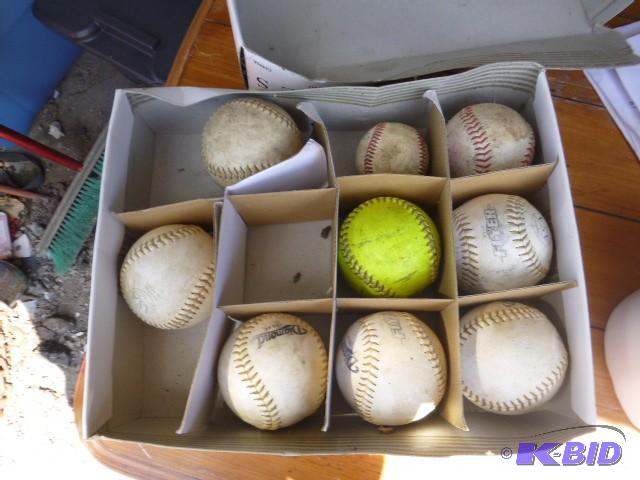 lot 107 image: Lot of BaseballsSoftballs...