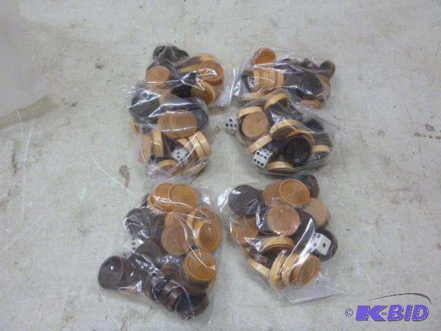 lot 154 image: 6 Packs of Wood Checkers...