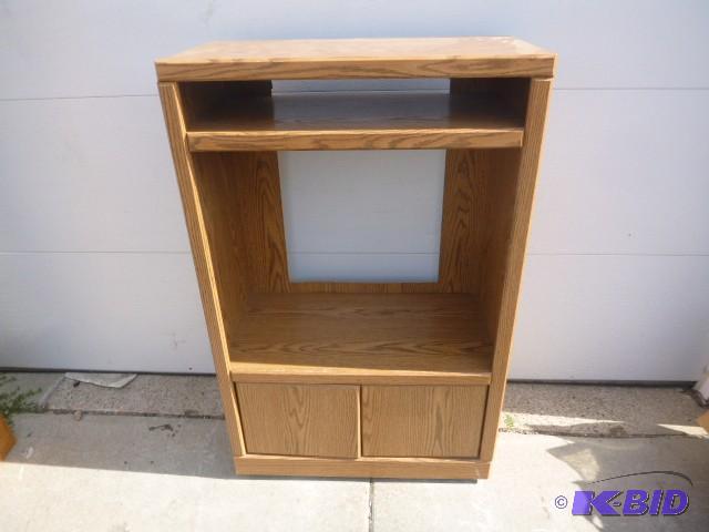lot 160 image: Entertainment Center 49" X 31 12" ...