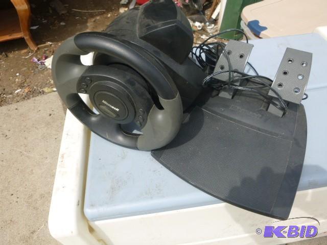 lot 199 image: Microsoft Sidewinder Force Feed Back Wheel an...