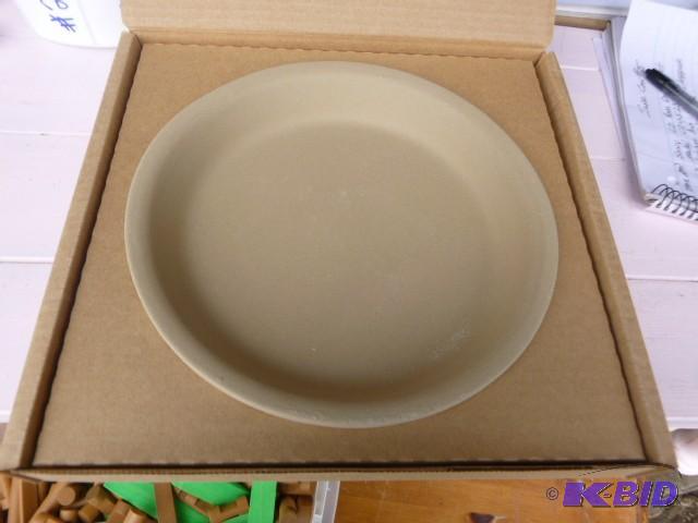 lot 205 image: Pampered Chef Stoneware Pie Plate 12"...