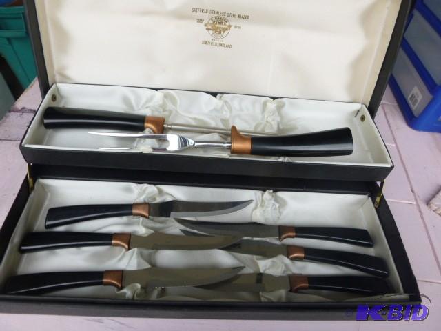 lot 221 image: E Parker Sheffield Stainless Steel Blades...