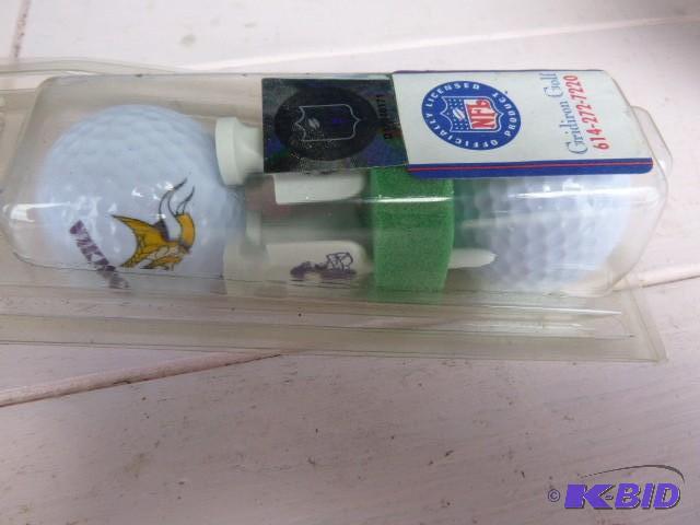lot 235 image: Vikings Golf Balls and Tees...