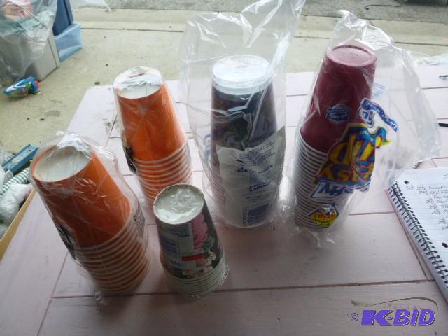 lot 249 image: Lot of Miscellaneous Disposable Cups...