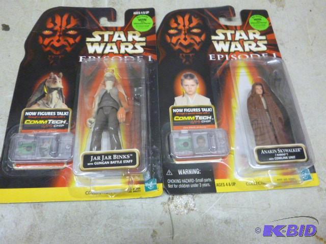 lot 25 image: 2 Star Wars Episode I Figures Collector piece...