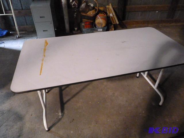 lot 262 image: Folding Table 30" X 60"...