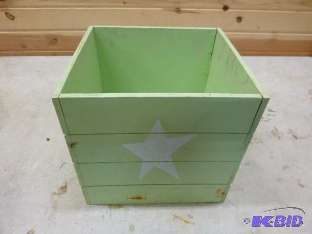 lot 27 image: Wood Crate 11" X 12" X 11"...