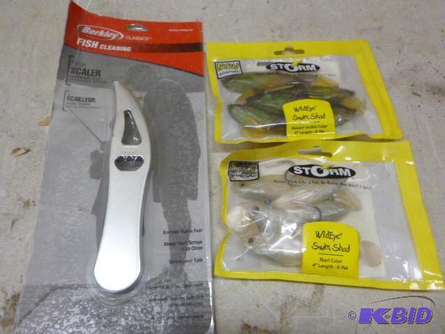 lot 271 image: 2 Packs of Storm 4" Lures 6 per pack. &n...