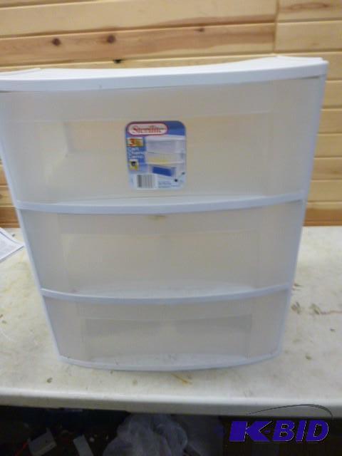 lot 287 image: 3 Drawer Storage Unit 24" X 22" X 1...