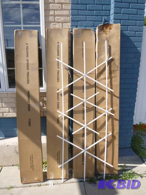 lot 294 image: 4 Boxes of Garden Trellises Approximately 72&...