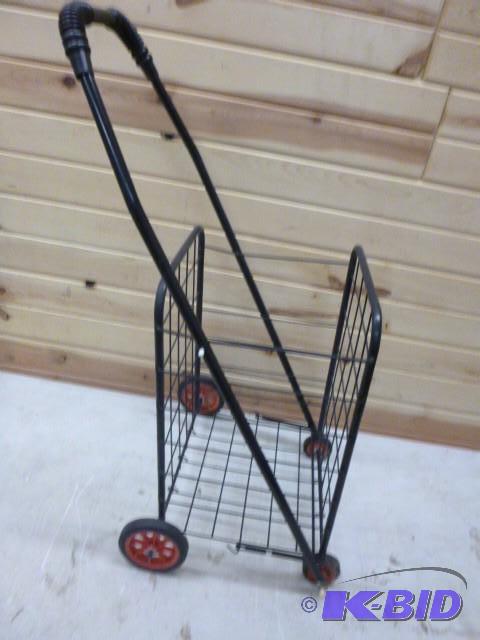 lot 70 image: Small Fold Up Basket Cart 18" X 12"...