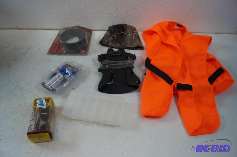 hunting clothing, bow reel and more
