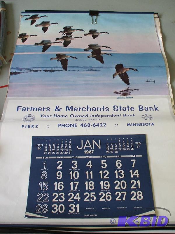 lot 61 image: Vintage Calendars