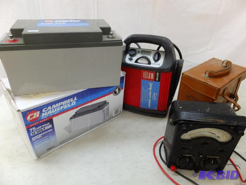 Sump Pump Battery, Jump-Start Kit, Diagnostic Device