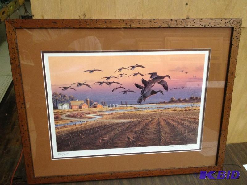 lot 44 image: The Prairie Sportsman Signed and Numbered Framed Artwork