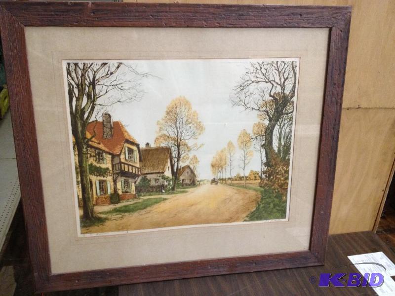 lot 47 image: Signed Frame Print