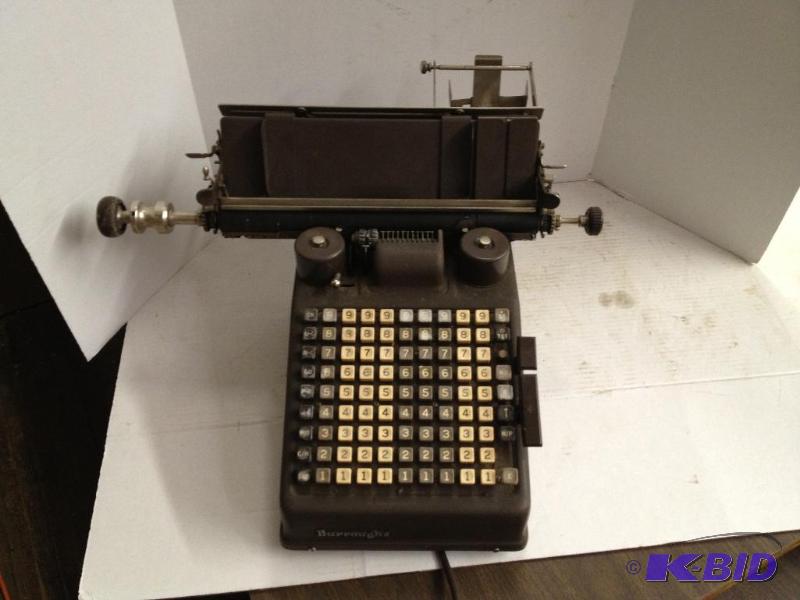 lot 50 image: Vintage Burroughs Calculating Machine