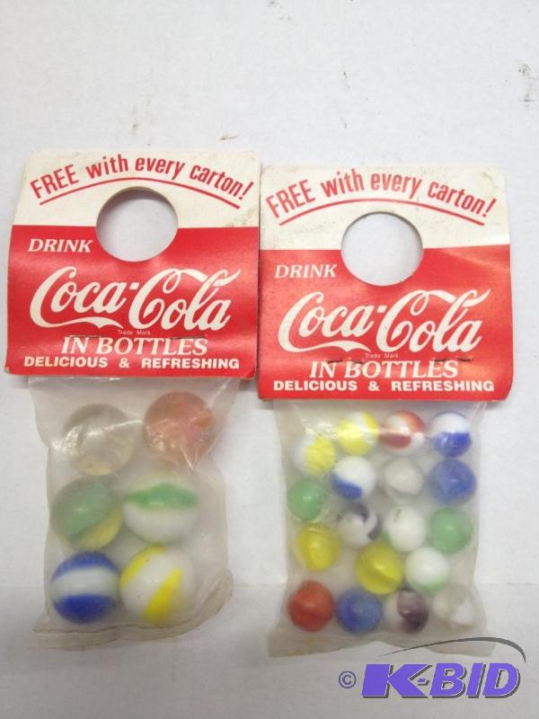 lot 77 image: Vintage Coca-Cola Marbles