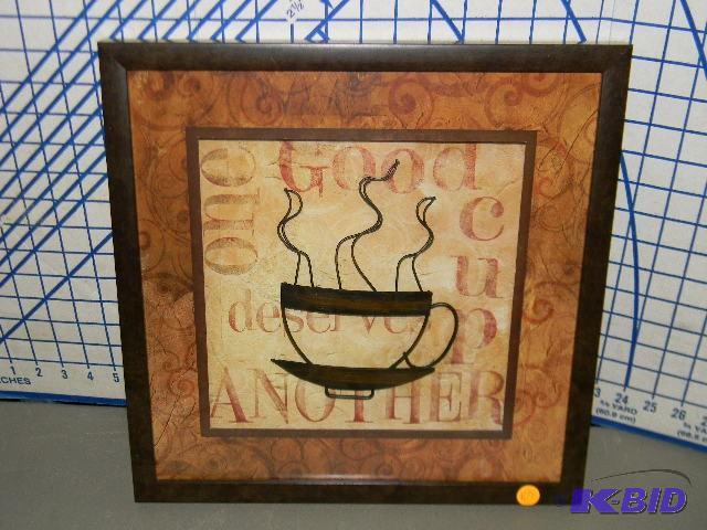 lot 109 image: Very cool coffee wall decor...