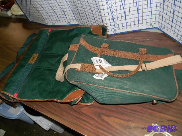 lot 144 image: Lot of 2 - one duffel bag and one garment bag...