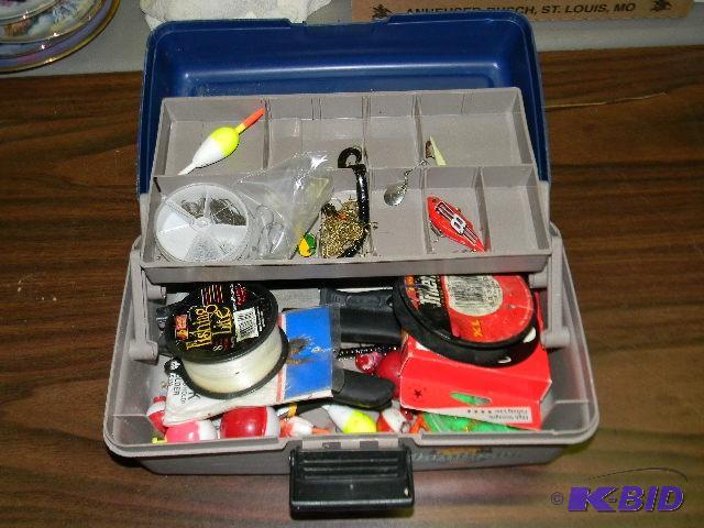 lot 168 image: Flambeau tackle box full of misc. fishing gea...