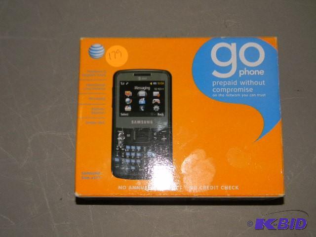 lot 179 image: AT&ampT Samsung SGH-a177 Go Phone in box wit...
