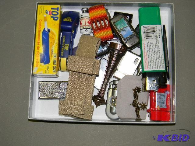 lot 184 image: Lot of misc. lighters, cigar cutters and Topp...