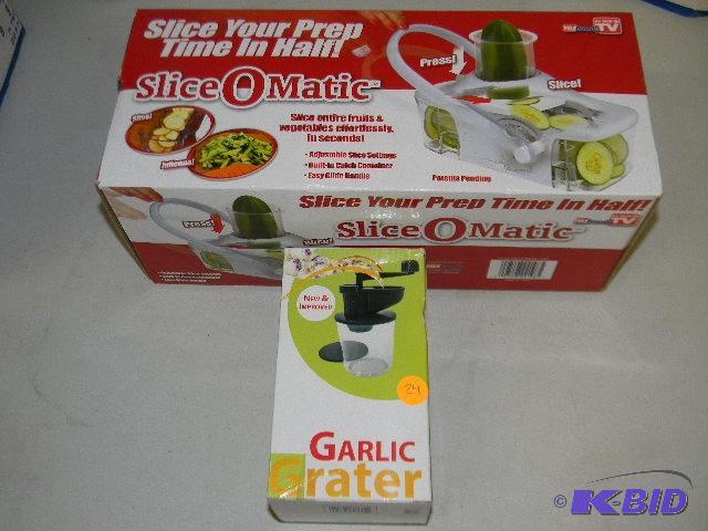 lot 24 image: Garlic grater and Slice O Matic...