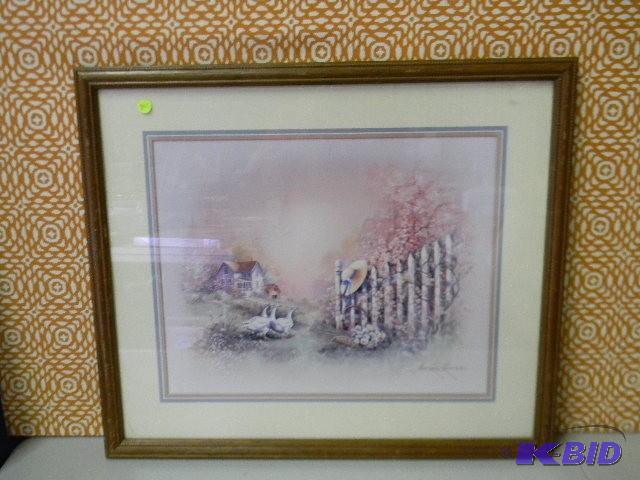 lot 243 image: Beautiful framed wall decor...