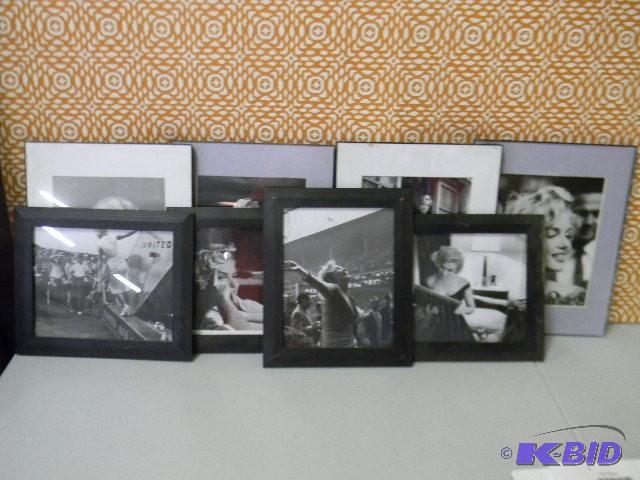 lot 253 image: Lot of 8 Marilyn Monroe framed pictures...