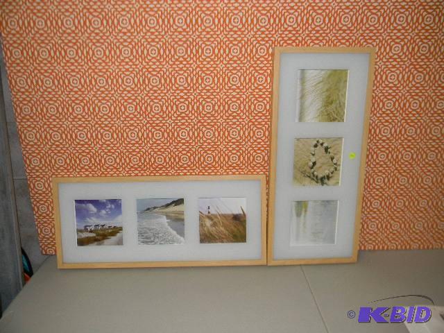 lot 256 image: Lot of 2 framed wall decor...