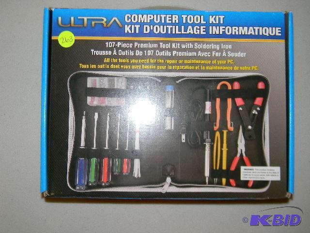 lot 263 image: Ultra computer tool kit with soldering iron -...