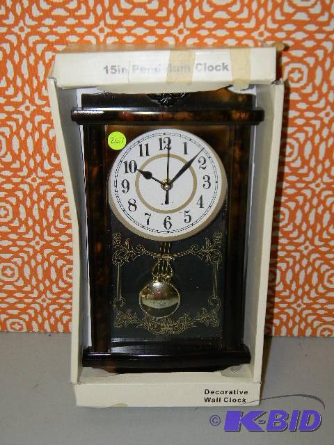 lot 267 image: NEW 15" pendulum clock...