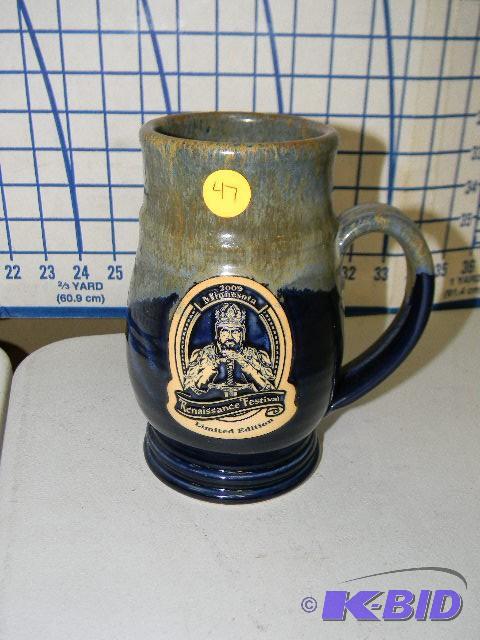 lot 47 image: 2009 Renaissance Festival mug - limited editi...
