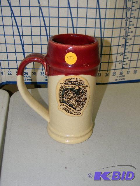 lot 50 image: 2007 Renaissance Festival mug - limited editi...